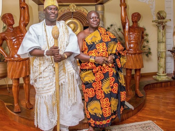 Ghanian  King Osei Tutu II Welcomes Ooni Adeyeye Ogunwusi  (Ojaja II) During Official Visit To Ghana
