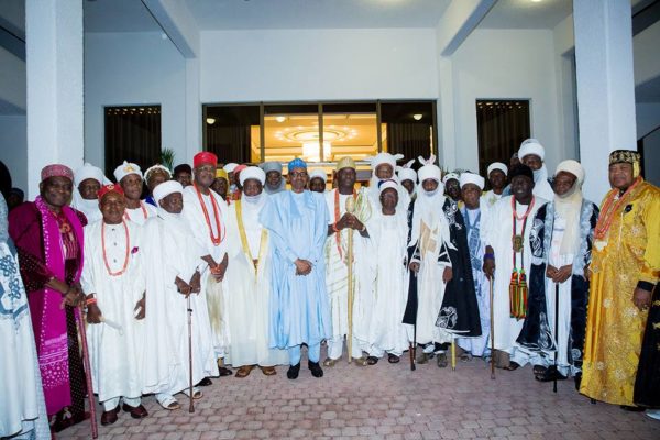 President Buhari Hosts National Council of Traditional Rulers of Nigeria