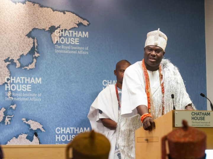 Ooni speaks at Chatham House, says  Mother’s core values prepared him for leadership 