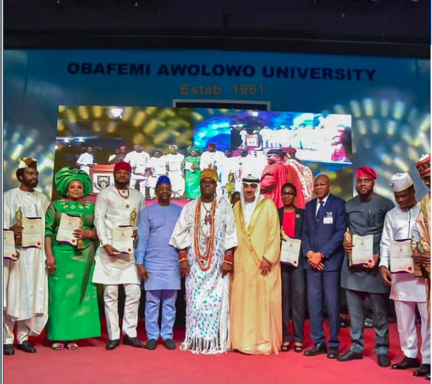 Ooni Honours Awolowo & Shagari as he awards 100 Nigerian Youth leaders, says youth development pertinent to economic prosperity