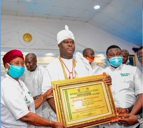 Ooni made Royal Father of Nigerian youths as he hosts International Youth Day, suggests replacement for Big Brother Naija
